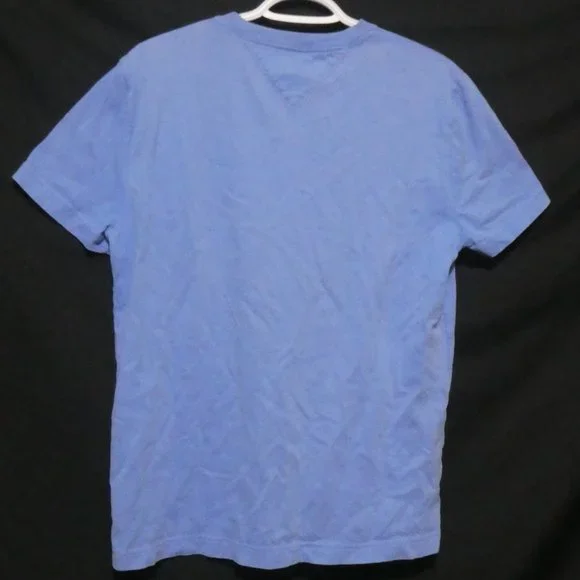 TOMMY HILFIGER | Custom Fit | medium | Light Blue Graphic Tee | 100% Cotton - Picture 2 of 13